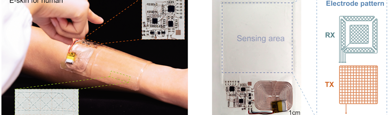 Mormyroidea-inspired electronic skin for active non-contact three-dimensional tracking and sensing